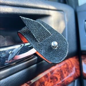 Black Stingray Leather Key bracelet